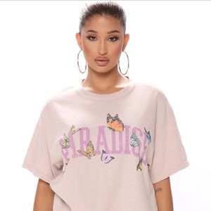 Floating In Paradise Top - Beige